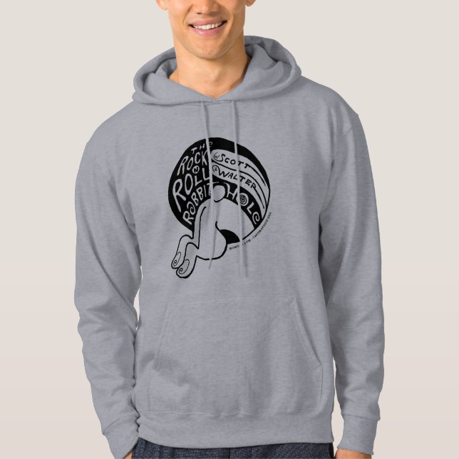 Rock & Roll Rabbit Hole logo Hoodie (Front)