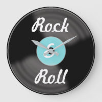  Rock & Roll Record Clock