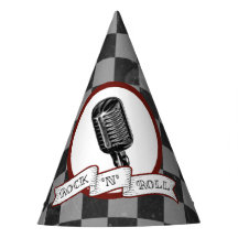 Rock & Roll Retro Microphone Rockabilly Paper