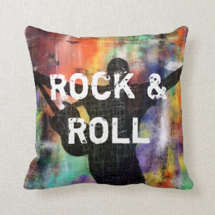 Rock & Roll Revolution Throw Pillow