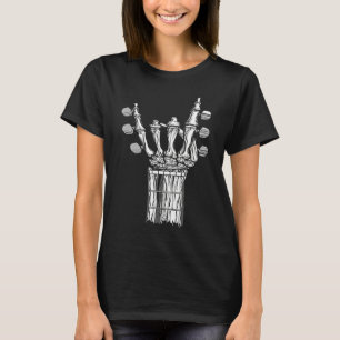 Rock & Roll Skeleton Guitar Music T-Shirt