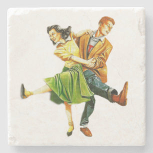 "Rock & Roll" Stone Coaster