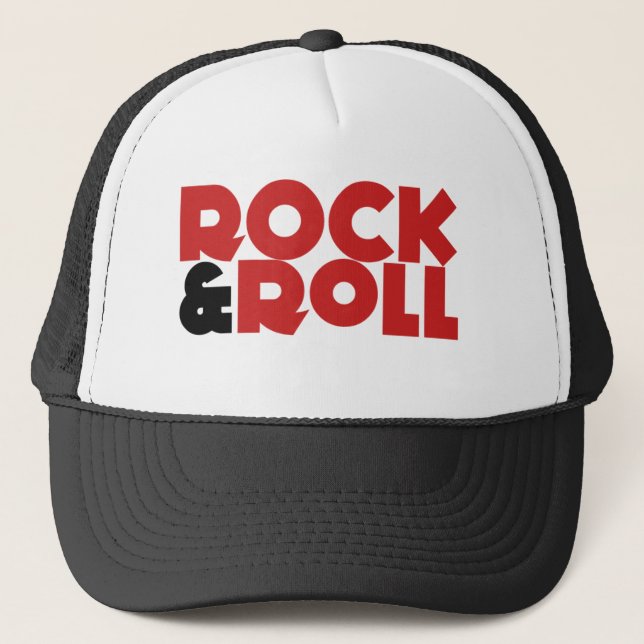 rock&roll trucker hat (Front)