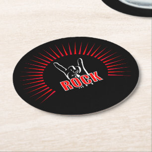 Rock Round Paper Coaster