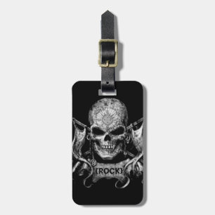 Rock Skull Luggage Tag