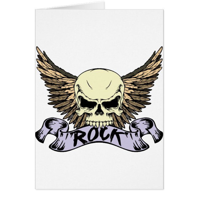 Rock Skull with Wings (Front)