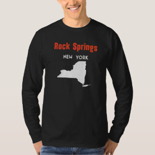 Rock Springs New York Usa State America Travel New T-Shirt