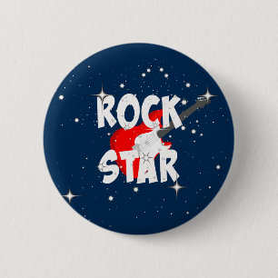 "Rock Star" 2 Inch Round Button