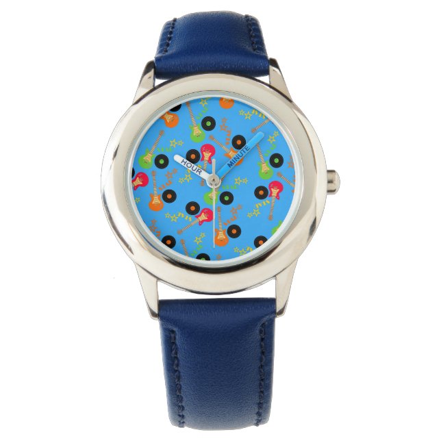 Rock Star Boy birthday party Watch (Front)