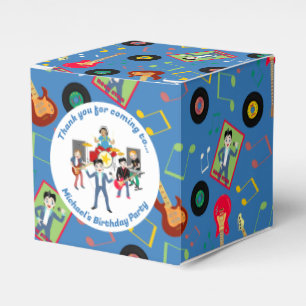 Rock Star Boys Band Birthday Party Favor Box