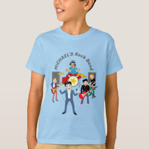 Rock Star Boys Band Birthday Party T-Shirt