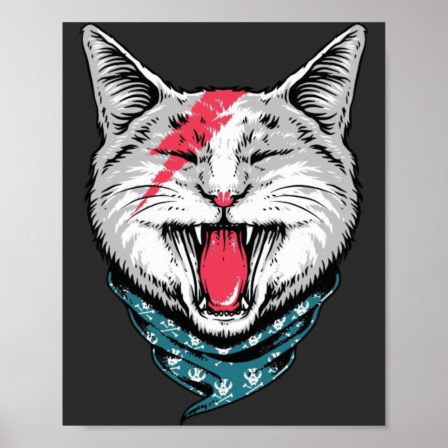 Rock Star Cat. Born to Roar  Poster (Front)