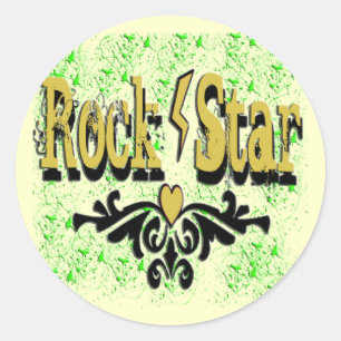 Rock Star Classic Round Sticker
