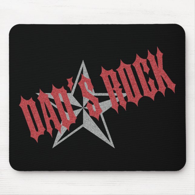 Rock Star Dad ~ Father's Day Mouse Pad (Front)