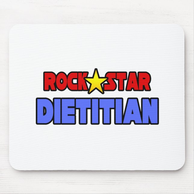 Rock Star Dietician Mouse Pad (Front)