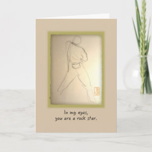 Rock Star For Him Birthday Card