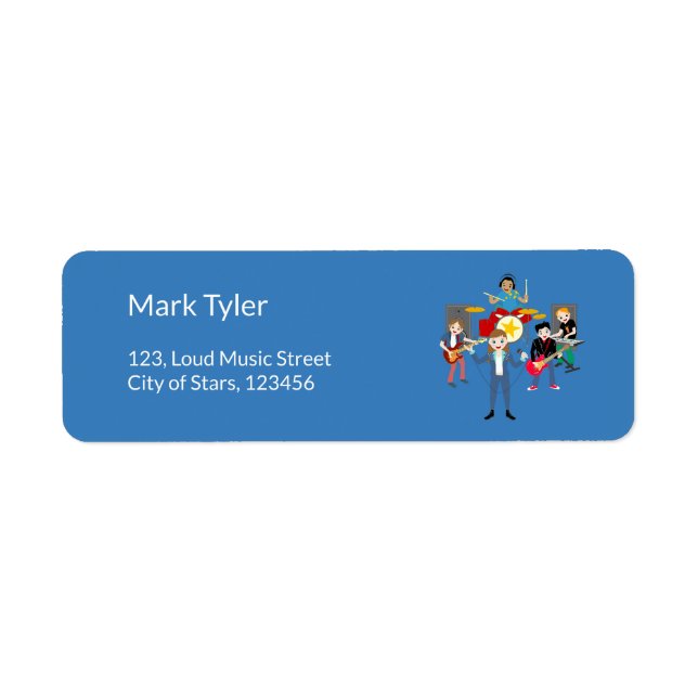 Rock Star Girl Band Anniversaire (Devant)