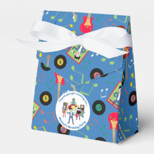 Rock Star Girl Band Birthday Party Favor Box