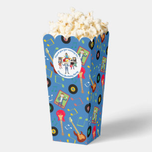 Rock Star Girl Band Birthday Party Favor Box