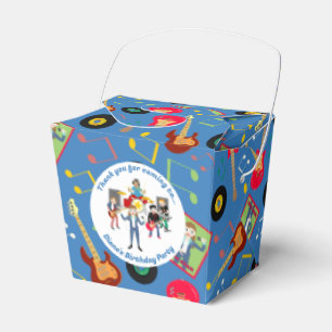 Rock Star Girl Band Birthday Party Favor Box