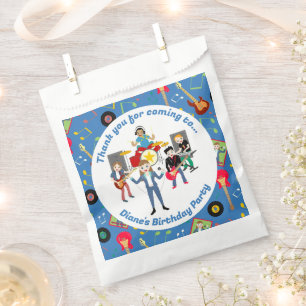 Rock Star Girl Band Birthday Party Favour Bag