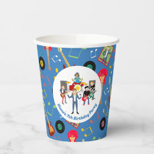 Rock Star Girl Band Birthday Party Paper Cups