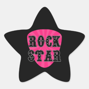 Rock Star Guitar Pick Sticker