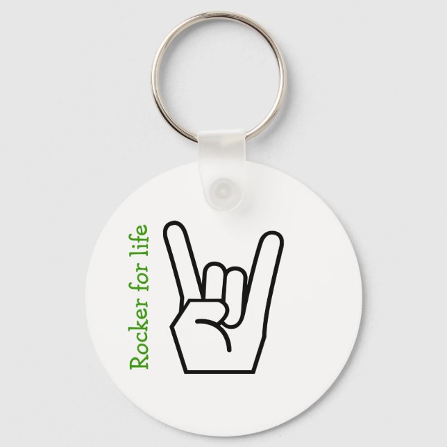 Rock Star Keychain (Front)