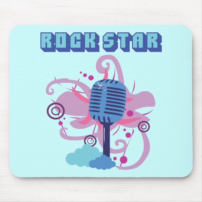 Rock Star Microphone Mouse Pad (Front)