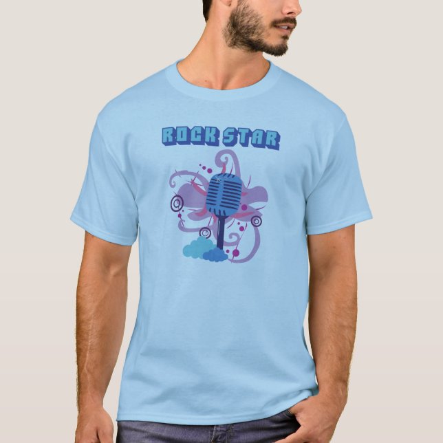 Rock Star Microphone T-Shirt (Front)