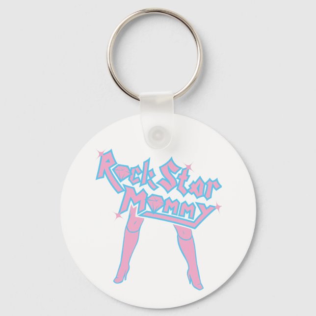Rock Star Mommy Keychain (Front)