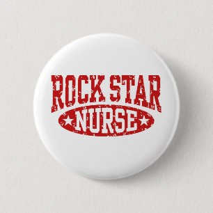 Rock Star Nurse 2 Inch Round Button