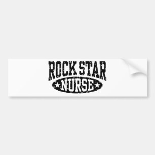 Rock Star Nurse Bumper Sticker