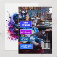 Rock Star "One Rocks!" Magazine Cover 1st Birthday