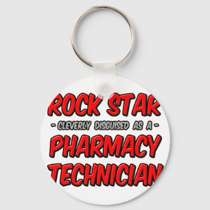 Rock Star .. Pharmacy Technician Keychain