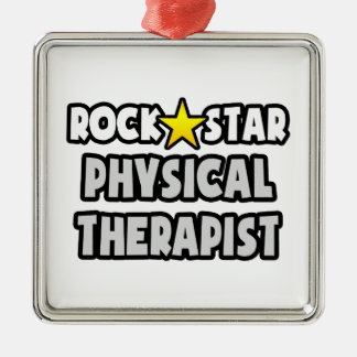 Rock Star Physical Therapist Metal Ornament