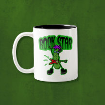 Rock Star Pickle - Funny Cartoon