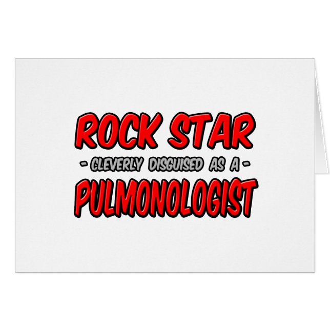 Rock Star .. Pulmonologue (Devant horizontal)
