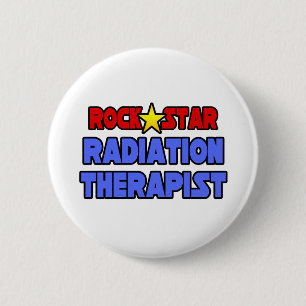 Rock Star Radiation Therapist 2 Inch Round Button