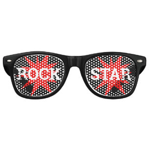 ROCK STAR retro Shades / Fun Party Lunettes de sol