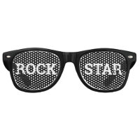 ROCK STAR retro Shades / Fun Party Sunglasses