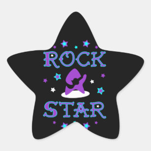 Rock star sticker