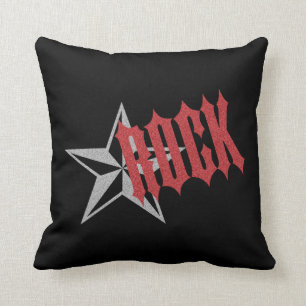 Rock Star Throw Pillow