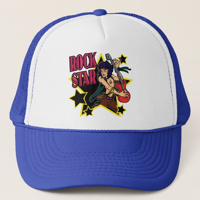 ROCK STAR TRUCKER HAT (Front)