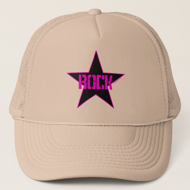 Rock Star Trucker's Hat, Mesh Hat (Front)