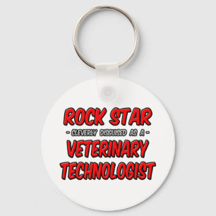 Rock Star .. Veterinary Technologist Keychain