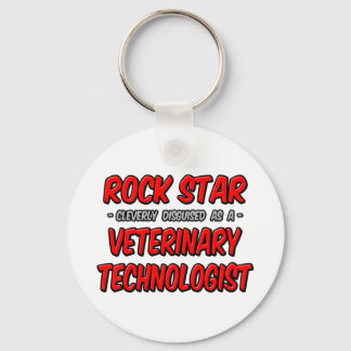 Rock Star .. Veterinary Technologist Keychain
