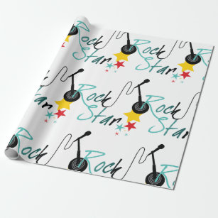 Rock Star Wrapping Paper