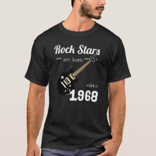 Rock Stars Are Born In 1968 Vintage 53rd Birthday T-Shirt