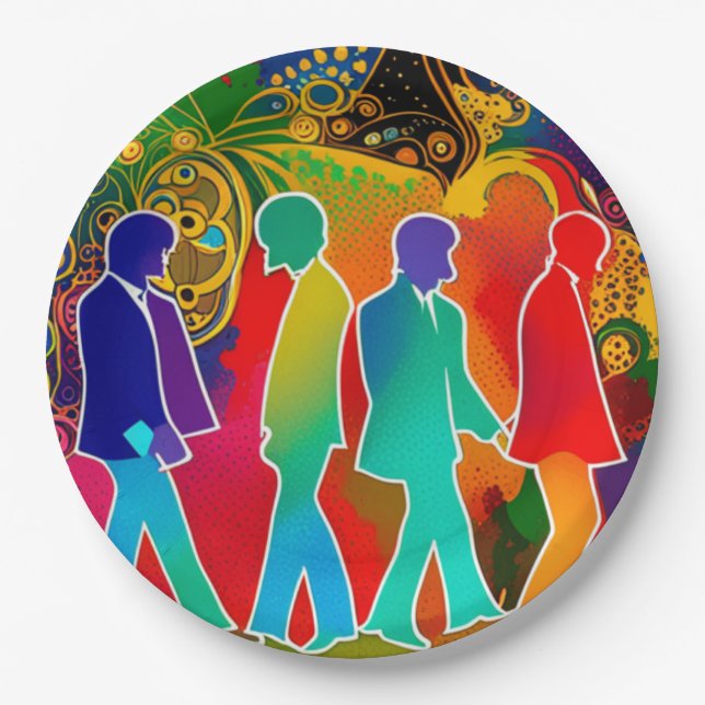 Rock Stars Paper Plate (Front)